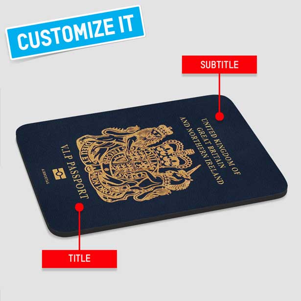 イギリス - パスポート マウスパッド