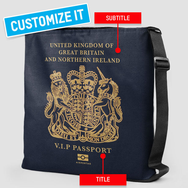 United Kingdom - Passport Tote Bag