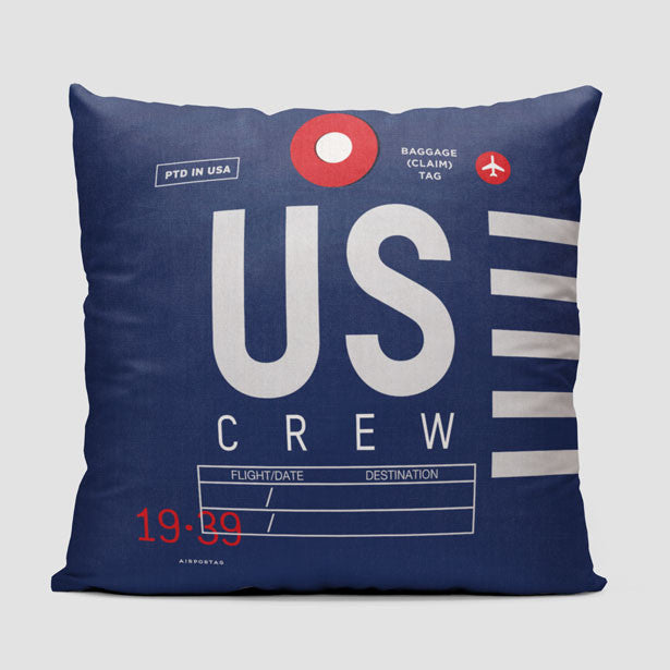 US - Throw Pillow - Airportag