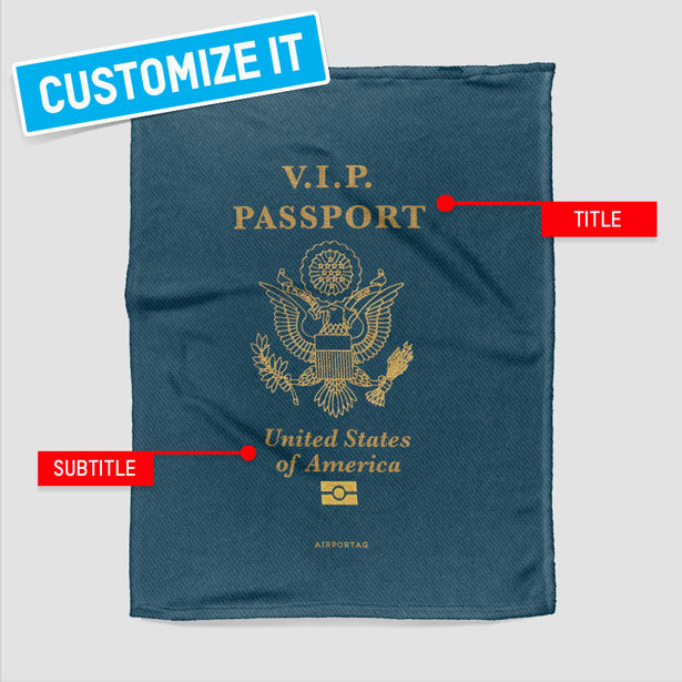 United States - Passports Blanket