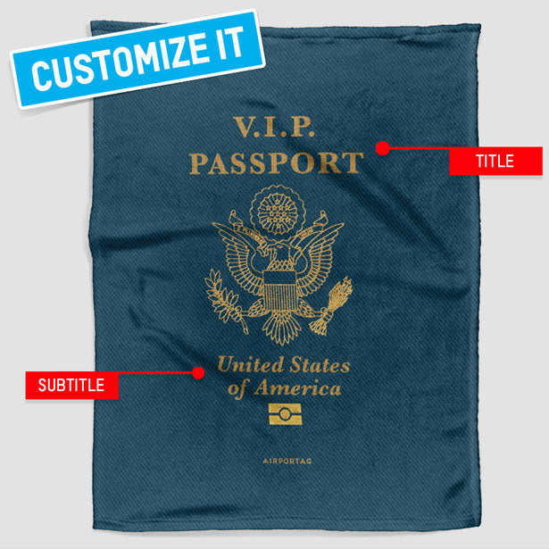 United States - Passports Blanket