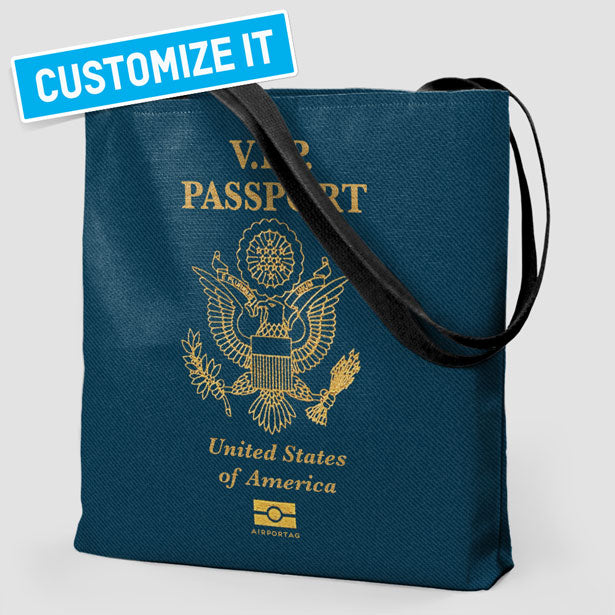 United States - Passport Tote Bag