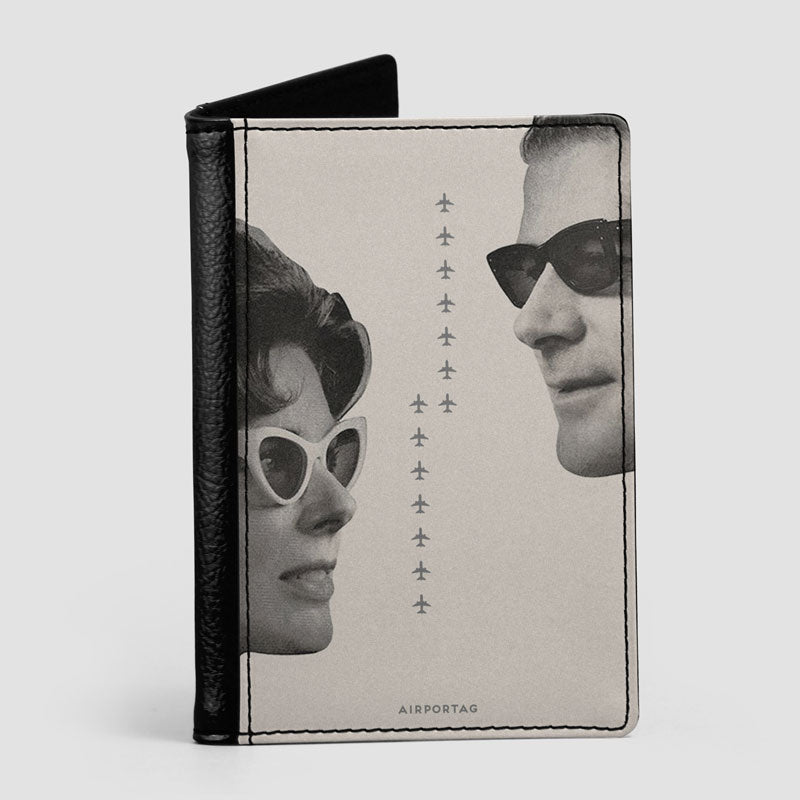 Vintage Travel Couple - Passport Cover