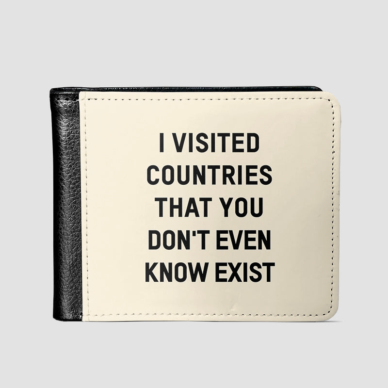 Visited Countries - Men's Wallet
