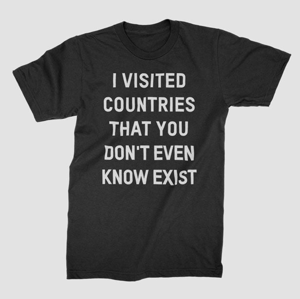 Visited Countries - T-Shirt airportag.myshopify.com