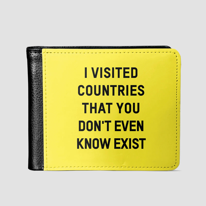 Visited Countries - Men's Wallet