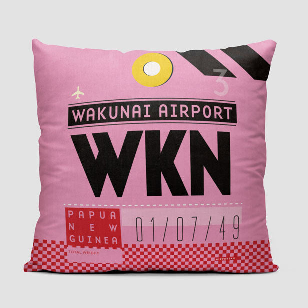 WKN - Throw Pillow - Airportag