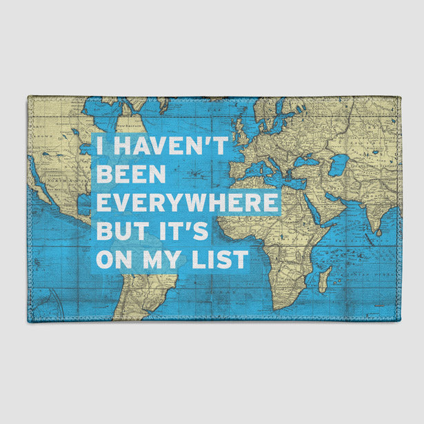 I Haven't Been - World Map - Rectangular Rug airportag.myshopify.com