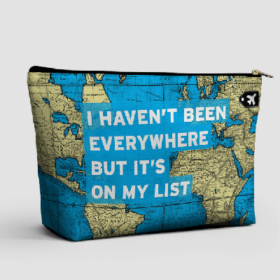 I Haven't Been - World Map - Pouch Bag