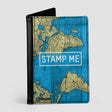World Map Passport Cover