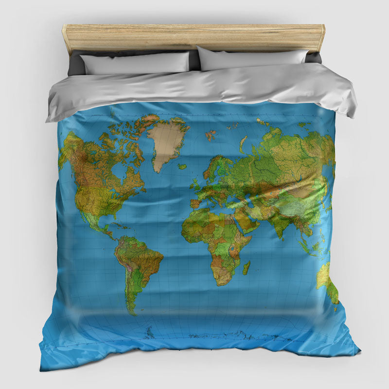 World Map - Comforter - Airportag