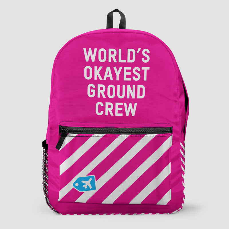 World's Okayest Ground Crew - Backpack - Airportag
