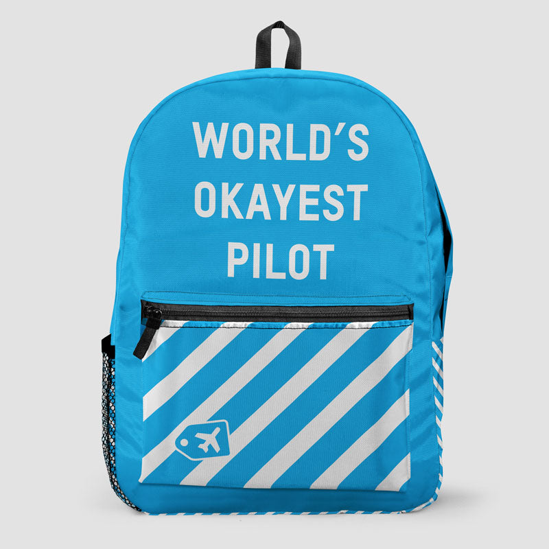 World's Okayest Pilot - Backpack - Airportag