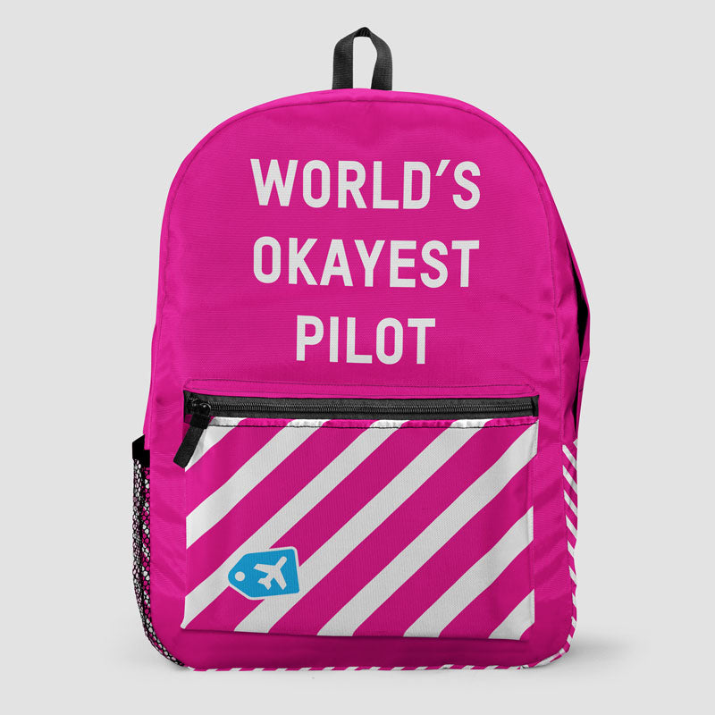 World's Okayest Pilot - Backpack - Airportag