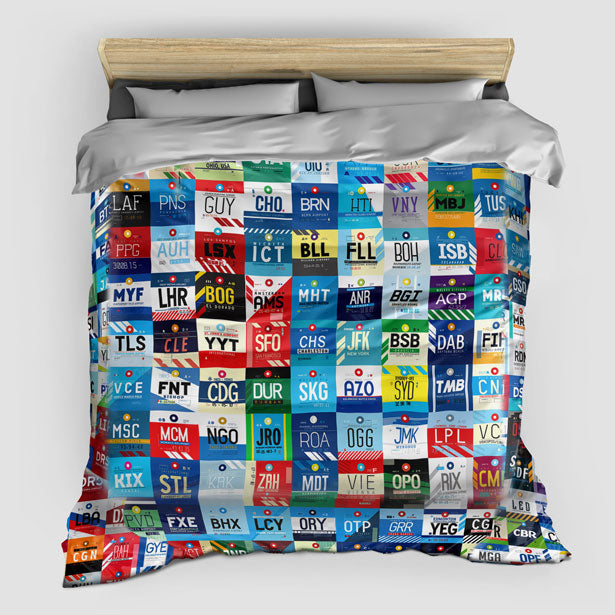 Worldwide Airports - Duvet Cover airportag.myshopify.com