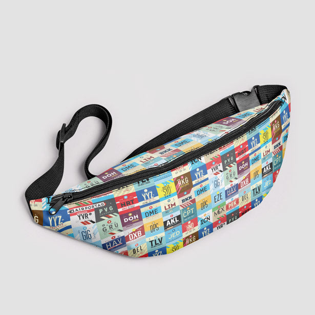 Worldwide Airports - Fanny Pack airportag.myshopify.com