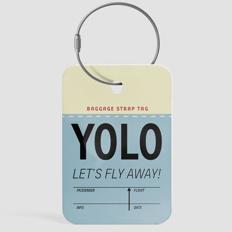 YOLO Abréviation drôle - Étiquette de bagage