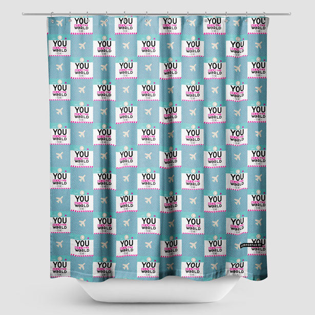 You Mean The World - Shower Curtain - Airportag