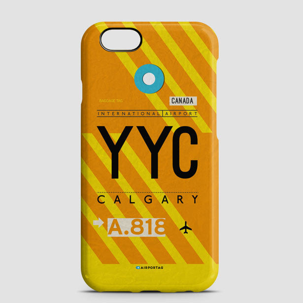 Airport Code Phone Case IATA code YYC Mobile Cover